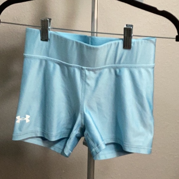 Under Armour Kids Sky Blue‎ Athletic Shorts - Picture 1 of 4